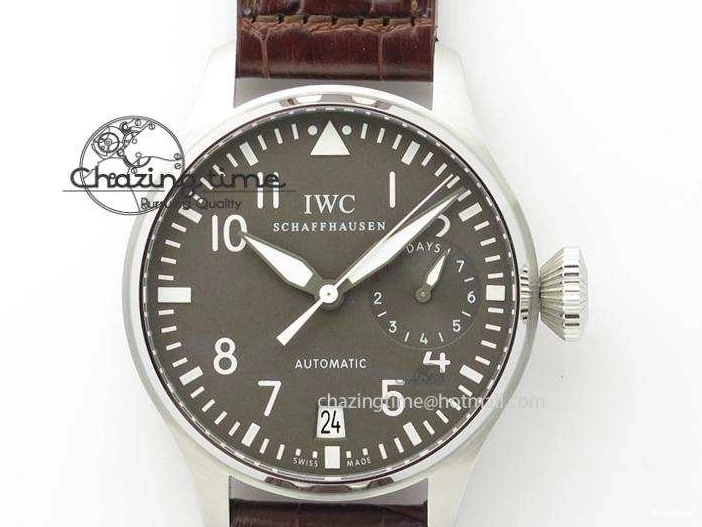 MIROTIME 0206 TechFriendly Big Pilot IW5009 Grey Dial ZF Edition Grey Dial On Brown Leather Strap A51111 (Fantasy Dial Color) 7326